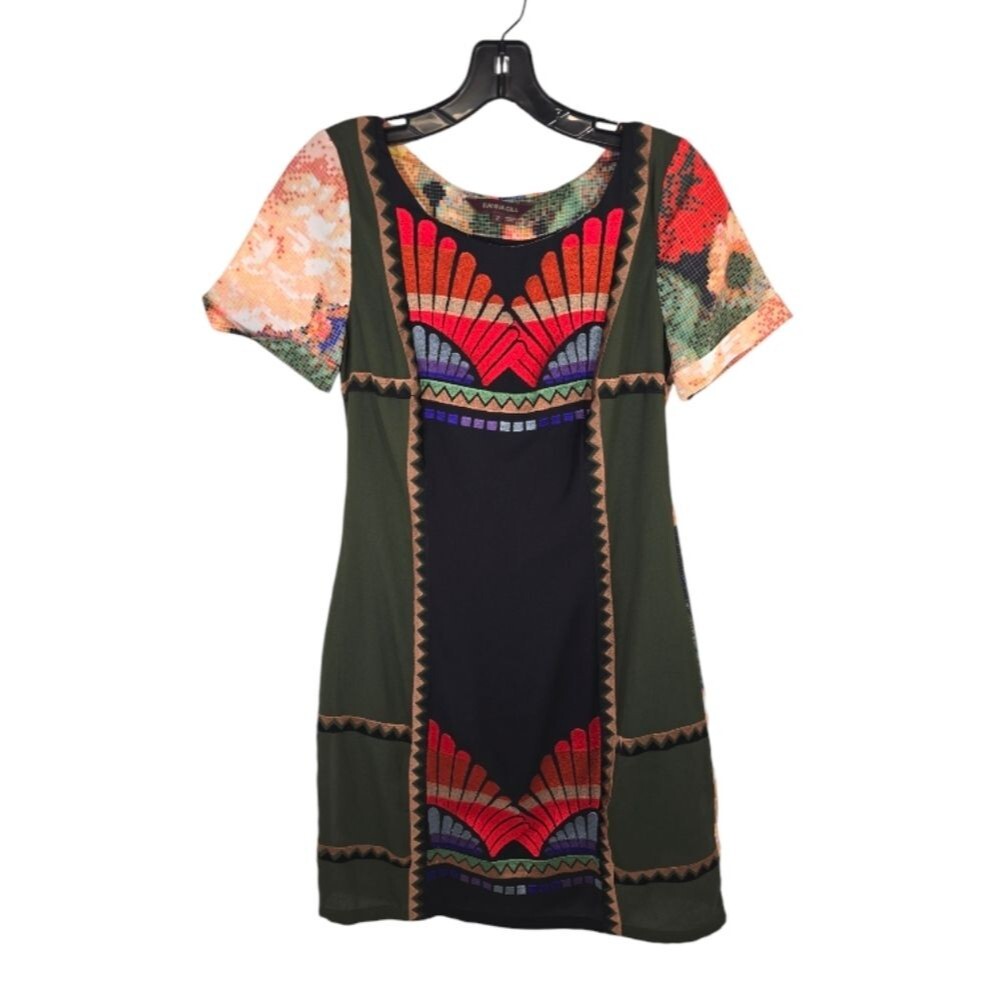 {Anthropologie} Ranna Gill Women's Fanned Vignette Shift Dress - Size 2